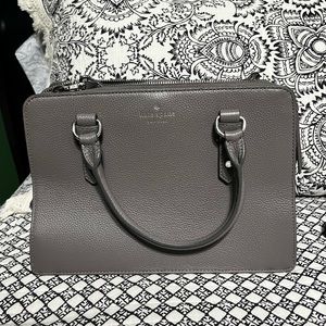 Gray Kate spade mid size Purse
